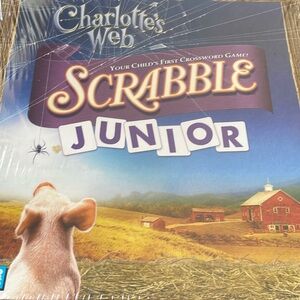 Scrabble Junior Charlotte's Web Edition Parker Brothers Ages 5+ NEW Sealed Box